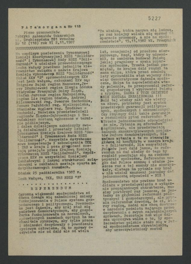 FATamorgana&nbsp;: pismo pracownik&oacute;w Fabryki Automat&oacute;w Tokarskich. 1987,&nbsp;numer&nbsp;12&nbsp;(118)