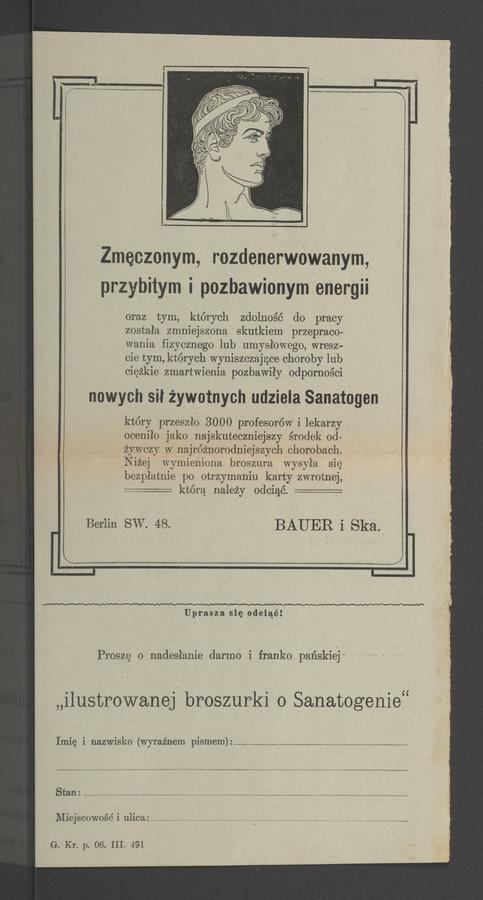 Sanatogen&nbsp;: ulotka